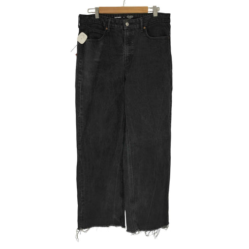 オールドネイビー OLD NAVY SKY-HI WIDE LEG ブラックデニムパンツ メンズ 14