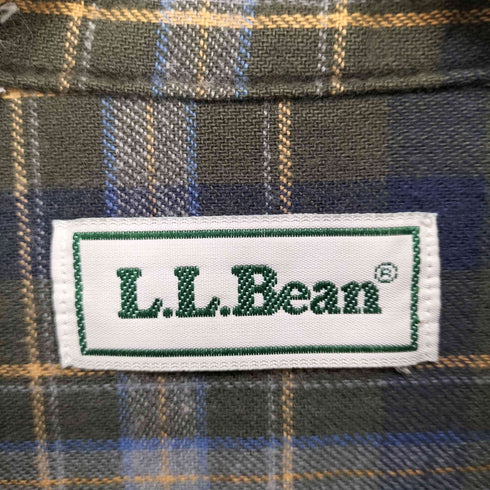 エルエルビーン L.L.Bean 裏地チェックダック地シャツ レディース JPN:M