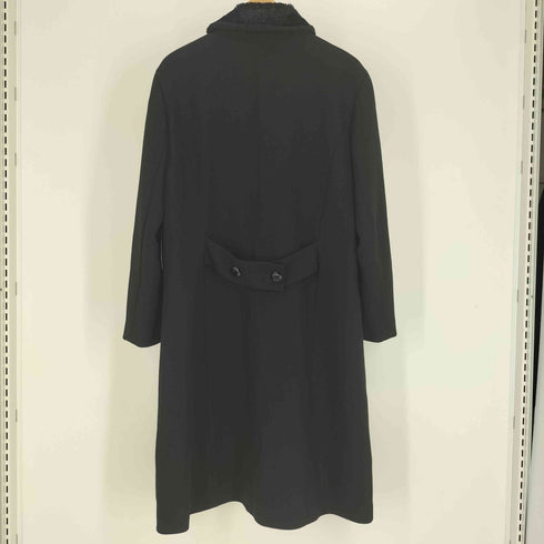 セブンティー SEVENTY イタリア製 PURE VIRGIN WOOL 襟ベルベット ステンカラーコート レディース EUR:42