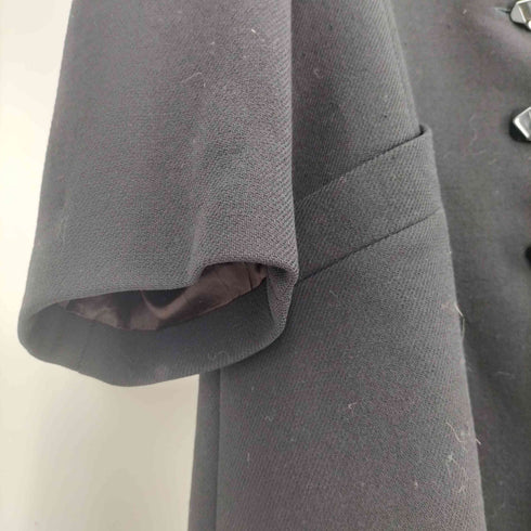 セブンティー SEVENTY イタリア製 PURE VIRGIN WOOL 襟ベルベット ステンカラーコート レディース EUR:42