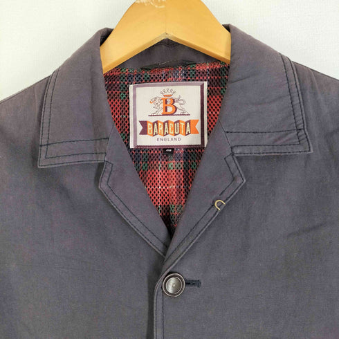 バラクータ BARACUTA 裏地チェック ベルテッド3B テーラードジャケット メンズ 38