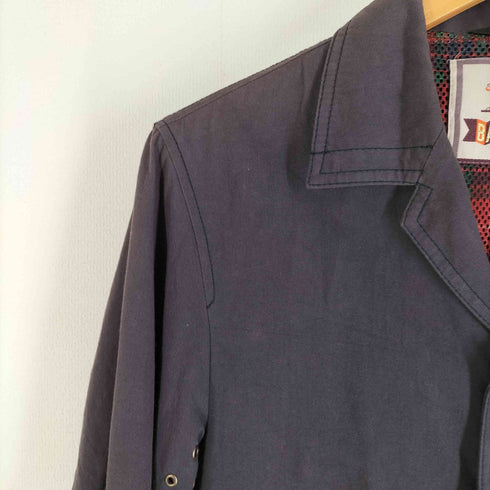 バラクータ BARACUTA 裏地チェック ベルテッド3B テーラードジャケット メンズ 38