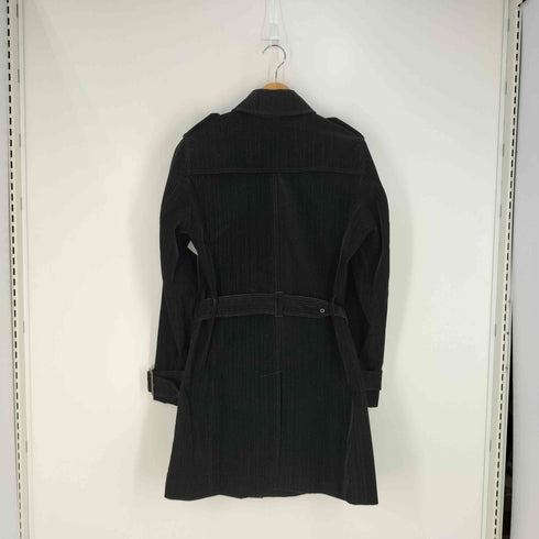キャサリンハムネットロンドン KATHARINE HAMNETT LONDON ストライプ ベロア トレンチコート メンズ import:M