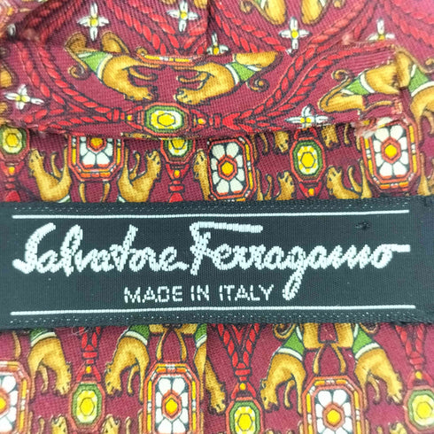 サルヴァトーレフェラガモ Salvatore Ferragamo 総柄ネクタイ メンズ
