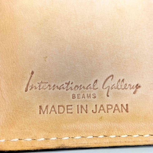 インターナショナルギャラリービームス International Gallery BEAMS レザー 二つ折り財布 メンズ