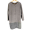 ザラ ZARA ノーカラーフェイクスエードコート フェイクファー レディース import:L