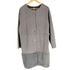 ザラ ZARA ノーカラーフェイクスエードコート フェイクファー レディース import:L
