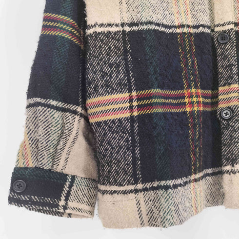 ザラ ZARA RELAXED FIT チェック シャツジャケット メンズ import:M
