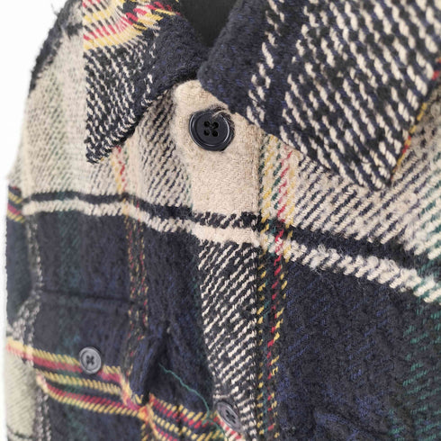 ザラ ZARA RELAXED FIT チェック シャツジャケット メンズ import:M