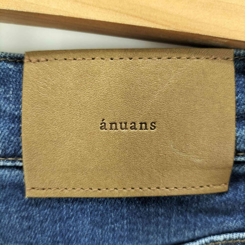 アニュアンス anuans カーブシームセミフレアデニムパンツ レディース JPN:0