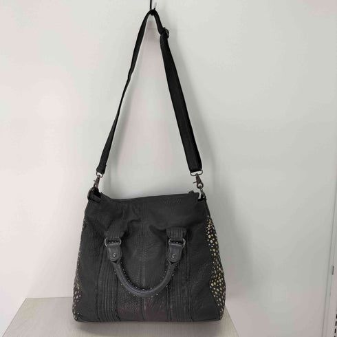 グレースコンチネンタル GRACE CONTINENTAL 2WAY スタッズレザートートバッグ ショルダーバッグ 本革 シボ革 レディース