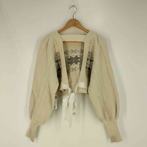 クレオルム CREOLME バックオープンアランニット レディース FREE