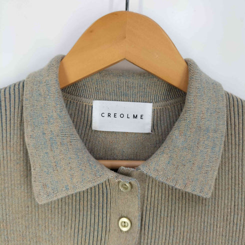 クレオルム CREOLME メランジポロネックニットトップス レディース FREE