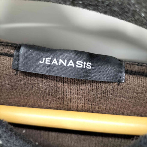ジーナシス JEANASIS ダブルフェイス クロップドプルオーバーパーカー レディース FREE