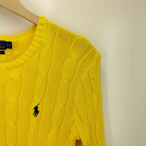 ポロラルフローレン POLO RALPH LAUREN ポニー刺繍 ケーブルニット レディース S
