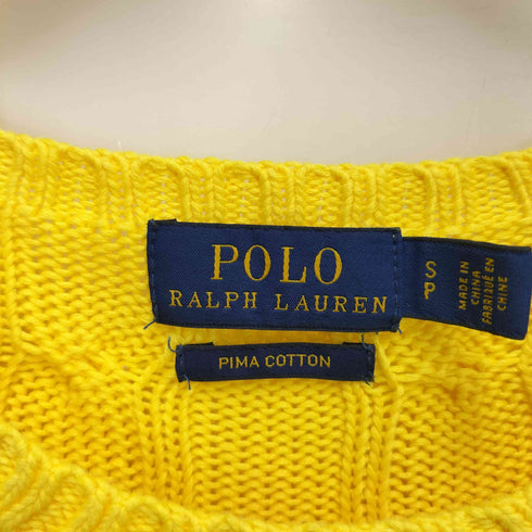 ポロラルフローレン POLO RALPH LAUREN ポニー刺繍 ケーブルニット レディース S