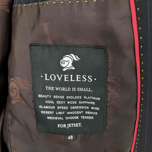 ラブレス LOVELESS ウールストライプテーラードジャケット メンズ JPN:48