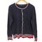 トミーヒルフィガー TOMMY HILFIGER ロゴ刺繍 カーディガン レディース L/G