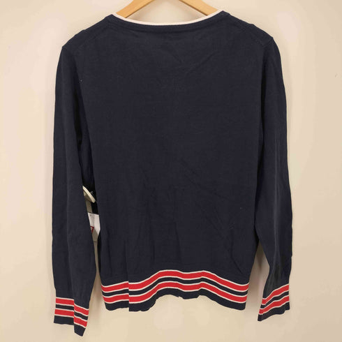 トミーヒルフィガー TOMMY HILFIGER ロゴ刺繍 カーディガン レディース L/G