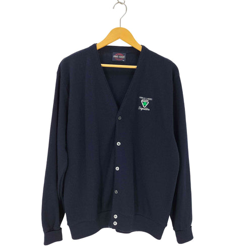 PINE STATE USA製 刺しゅうアクリルニットカーディガン メンズ JPN:XL