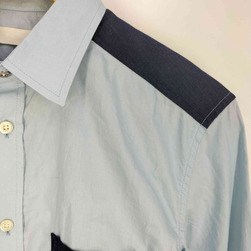 ディーゼル DIESEL S-CARRY SHIRT パネル切替 ポケット シャツ メンズ import:S