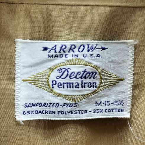 アロー ARROW ポリコットン オープンカラーシャツ メンズ JPN:M
