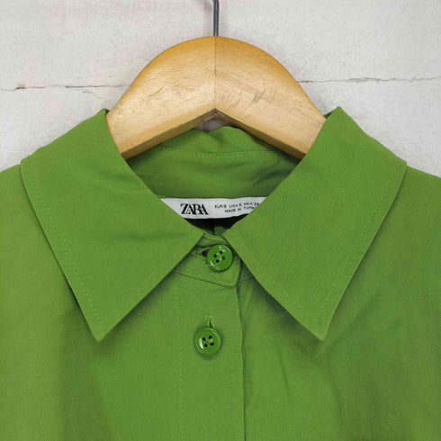 ザラ ZARA Apple Green Shirt Top レディース import:S