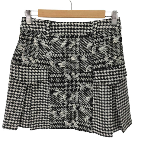 アナスイ ANNA SUI 千鳥格子柄 切替ミニスカート レディース JPN:4