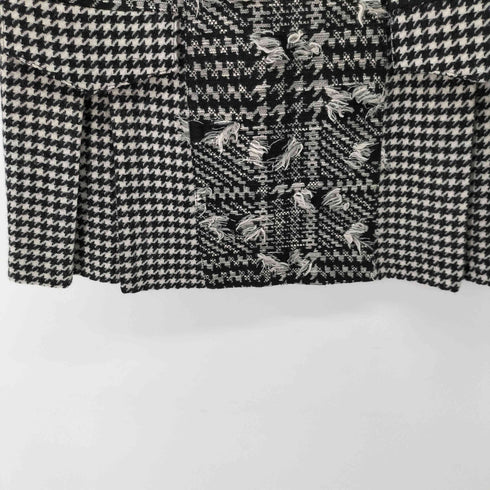 アナスイ ANNA SUI 千鳥格子柄 切替ミニスカート レディース JPN:4