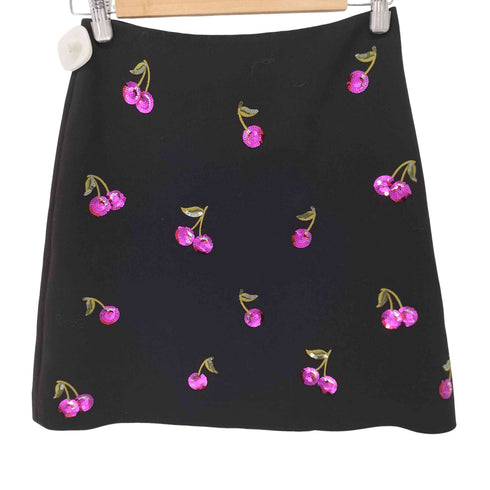 ケイトスペードニューヨーク kate spade NEW YORK レーヨン混 チェリー柄 ミニスカート レディース JPN:4