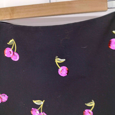 ケイトスペードニューヨーク kate spade NEW YORK レーヨン混 チェリー柄 ミニスカート レディース JPN:4