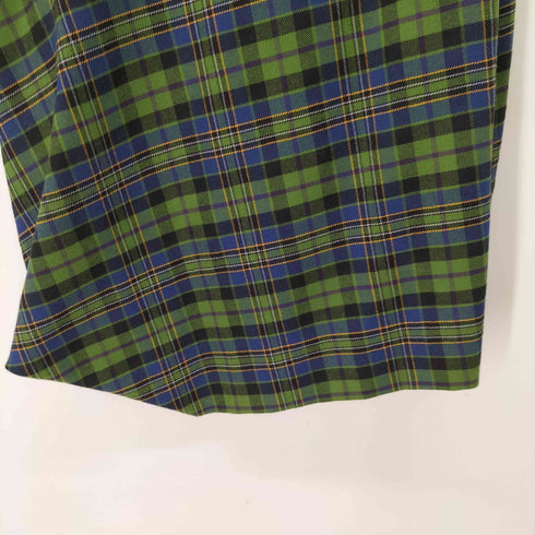 ヴィヴィアンウエストウッドレッドレーベル Vivienne Westwood RED LABEL 変形ウールチェックスカート レディース 40