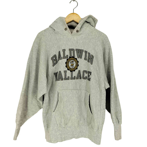 チャンピオン Champion 90s MADE IN USA REVERSE WEAVE 刺繍タグ後期 カレッジラバープリントプルオーバーパーカー メンズ JPN:XL
