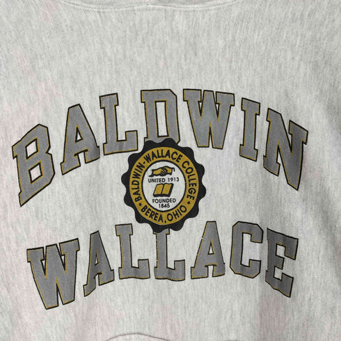 チャンピオン Champion 90s MADE IN USA REVERSE WEAVE 刺繍タグ後期 カレッジラバープリントプルオーバーパーカー メンズ JPN:XL