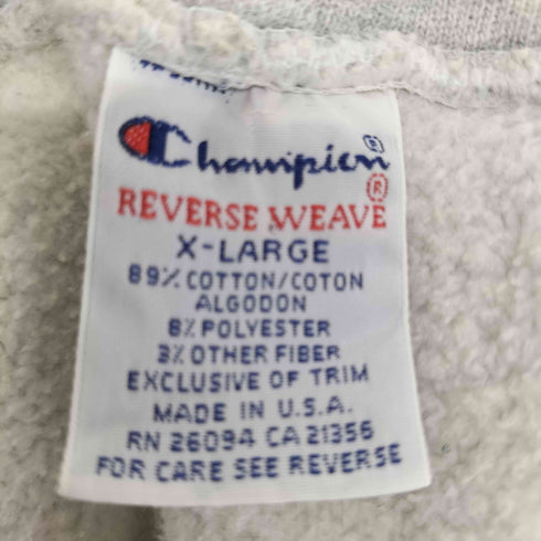 チャンピオン Champion 90s MADE IN USA REVERSE WEAVE 刺繍タグ後期 カレッジラバープリントプルオーバーパーカー メンズ JPN:XL