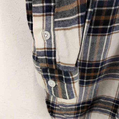 ソフネット SOPHNET. FLANNEL CHECK BIG B.D SHIRT フランネルチェックビッグBDシャツ メンズ JPN:S