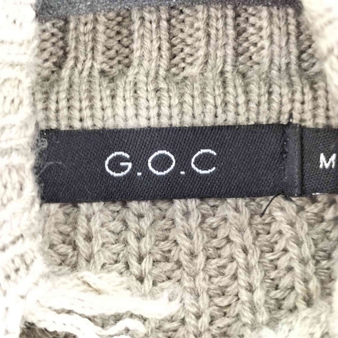 ジーオーシー G.O.C ダメージ加工 タートルネックニット メンズ