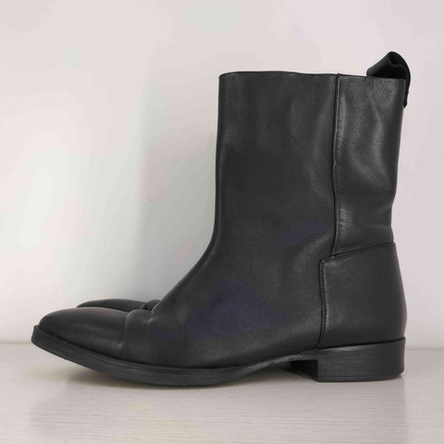 ザラ ZARA フラットレザー ショートブーツ メンズ 41