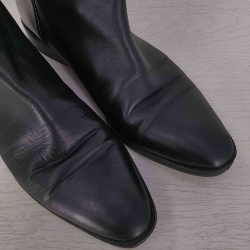 ザラ ZARA フラットレザー ショートブーツ メンズ 41