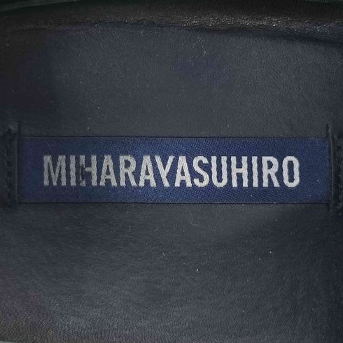 ミハラヤスヒロ MIHARA YASUHIRO 炙り出し サイドジップ ストレートチップ レザーシューズ メンズ JPN:25