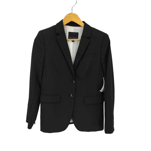 バナナリパブリック BANANA REPUBLIC ウール混 2B シングルテーラードジャケット レディース JPN:2