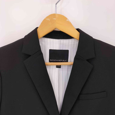 バナナリパブリック BANANA REPUBLIC ウール混 2B シングルテーラードジャケット レディース JPN:2