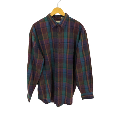 エルエルビーン L.L.Bean 80S チェックレギュラーカラーシャツ メンズ import:XL