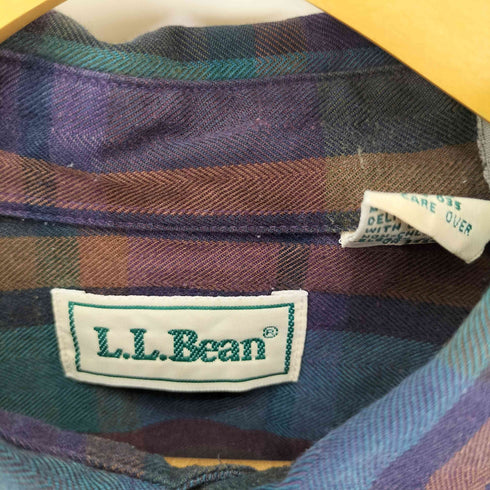 エルエルビーン L.L.Bean 80S チェックレギュラーカラーシャツ メンズ import:XL
