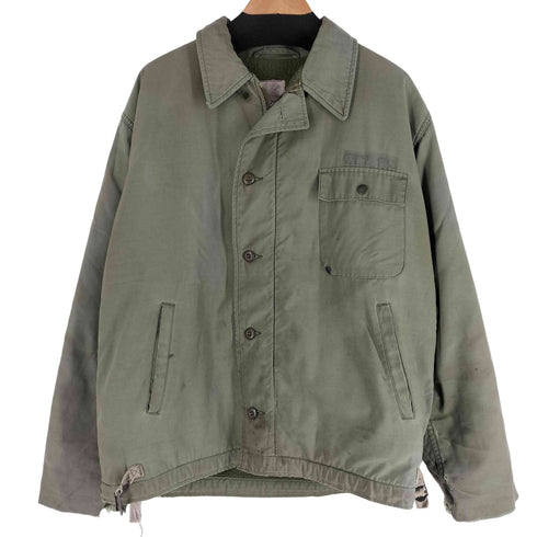 ユーエスネイビー U.S.NAVY 60-70s A-2 デッキジャケット SCOVILL GRIPPER ZIP メンズ