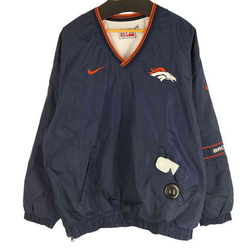 ナイキ NIKE 90s 白タグ ナイロンウィンドブレーカー トレーニング NFL ピステ リバーシブル 前ポケ メンズ import:L
