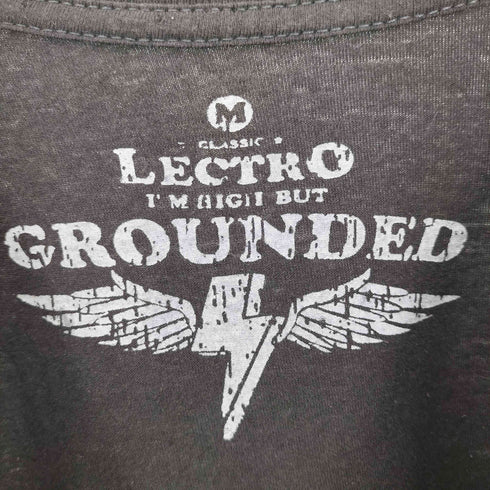 レクトログラウンデッド LECTRO GROUNDED The Life By Mick Wall アーティスト プリント クルーネック Tシャツ バンドTシャツ メンズ import:M