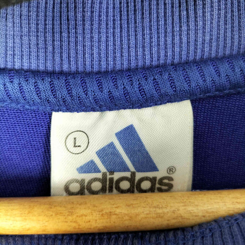 アディダス adidas 万国旗タグ パフォーマンスロゴ 3ストライプ スウェット 前V メンズ import:L