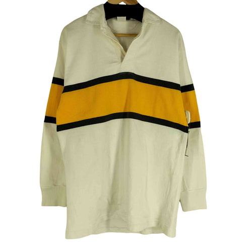 バーバリアン BARBARIAN カナダ製 L/S ラガーシャツ 染み込みプリント メンズ import:L
