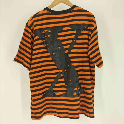デュアリズム DUALISM DLSM ロゴ プリント バック X ボーダー Tシャツ メンズ
